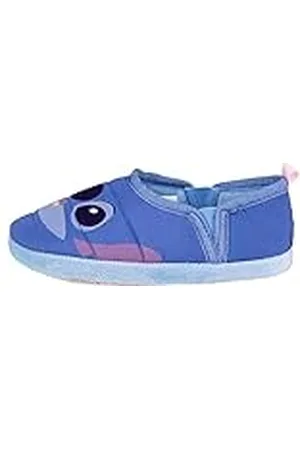 Disney Zapatillas de Andar por Casa de Stitch - Color - Talla 36-37 - Ajuste Elástico - Zapatillas Infantiles Tipo Francesita de Poliéster - Producto Original Diseñado en España
