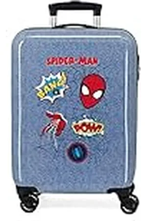 Marvel Spiderman Denim Maleta de cabina 38x55x20 cms Rígida ABS Cierre de combinación lateral 34L 2 kgs 4 Ruedas dobles Equipaje de Mano