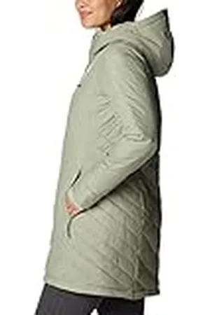 Columbia Heavenly Long Hooded Jacket, Chaqueta Acolchada Con Capucha para Mujer, , Talla M