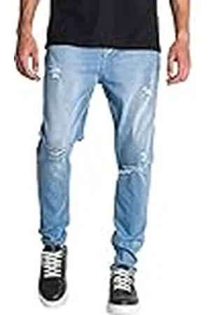 Gianni Kavanagh Ripped Carrot Leg Jeans, S Men