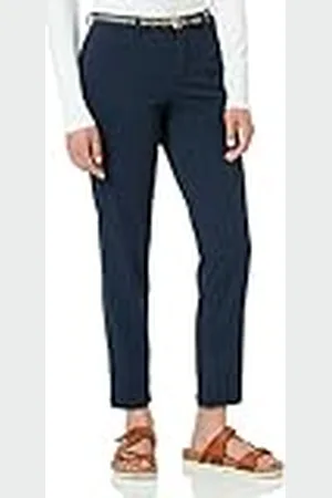 ONLY Onlbiana-Maree-Cinturón Chino Pantaln, Azul Marino (Total Eclipse), 36W x 32L para Mujer