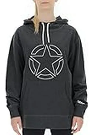 Jeep O102254-J217 J Sudadera Oversize DE Mujer con Capucha Estampado Star Outline J21W M