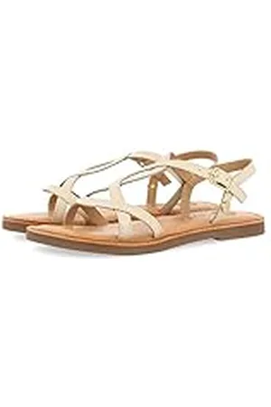 Gioseppo Sandalias de Piel Metalizada en Color Off-White para niña varzea
