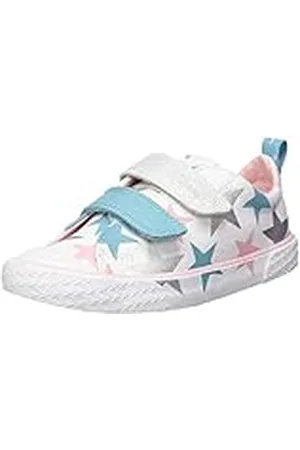 Clarks Foxing Lo K., Zapatillas, para Niños, Multicolor (Cotton Combi), 31 EU
