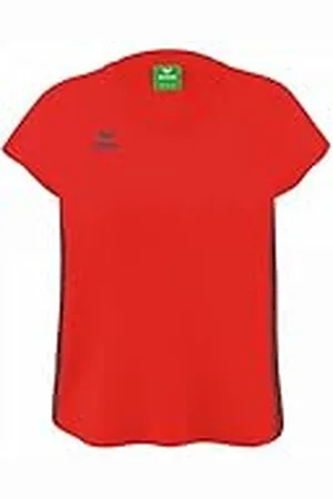 Erima Mujer Essential Team Camiseta de Deporte, Rojo, 44