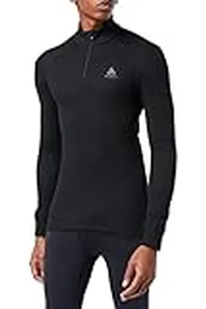 Odlo Hombre Camiseta de manga larga de ropa interior funcional con cremallera ACTIVE WARM ECO
