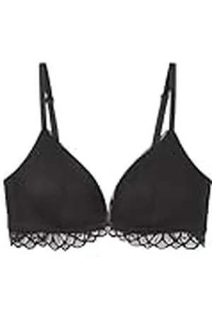 Women secret Lovely Sujetador Triangular Encaje Tul Bra, , 90B para Mujer