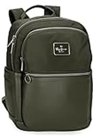 Pepe Jeans Christine Mochila para Portátil hasta 12 Pulgadas 25x36x10 cms Poliéster con Detalles en Piel Sintética 9L by Joumma Bags