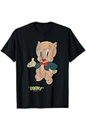 LOONEY TUNES Porky Distressed Camiseta