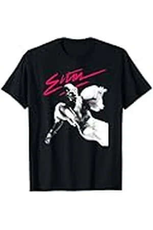 Elton John Retrato musical de con pincel rosa Camiseta