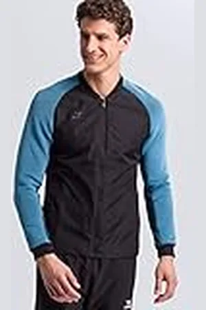 Erima GmbH Premium One 2.0 Chaqueta de Ocio, Hombre, Negro/Azul (Niagara), XXL