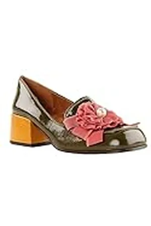 Chie Mihara Bilbao39,5, Mocasines Mujer, Verde, Rosa y Amarillo, 39.5 EU