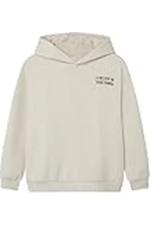 NAME IT NKMOSVILD LS RLX SWE Hood BRU BF Sudadera con Capucha, , 134-140 para Niños
