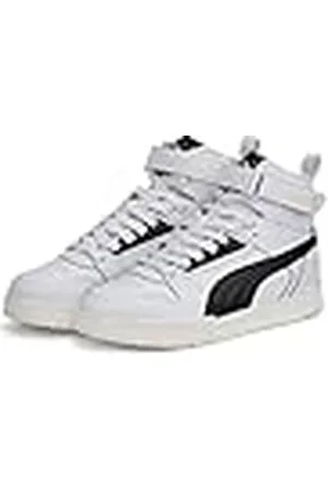 PUMA Rbd Game Jr, Zapatillas Deportivas, White Black Team Gold, 37.5 EU