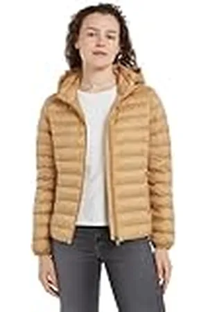 Tommy Hilfiger Mujer Cazadora Padded Global Stripe Jacket Cazadora de Entretiempo, Verde (Classic Khaki), S