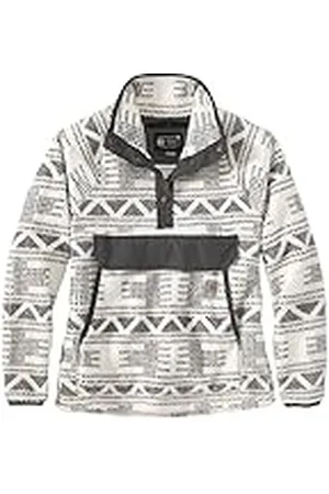 Carhartt Suéter de Forro Polar de Corte Holgado para Mujer, Color Blanco S