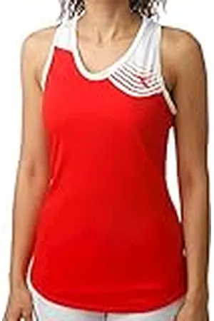 Diadora Court Tank-Top Damen-Rot, Weiß, M Ropa de Abrigo, Mujer, , Medium