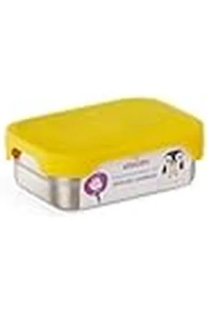 Affenzahn Juego de fiambreras de acero inoxidable, incluye caja de aperitivos, tapa de silicona, sin BPA, apto para lavavajillas, tigre