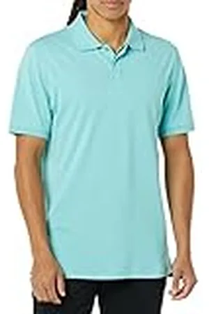Amazon Polo de Manga Corta en piqué de algodón Ligero Hombre, , XS