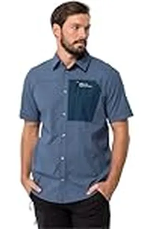Jack Wolfskin Kenovo II S/S M Camisa de Manga Corta, Hombre