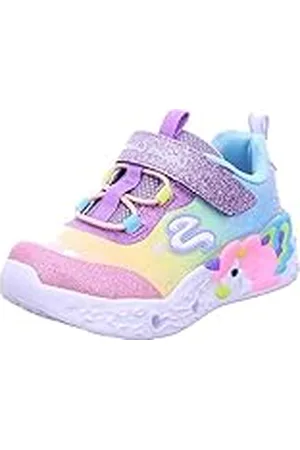 Skechers UNICORN CHARMER TWILIGHT DREAM, Zapatillas para Niñas, Purple Textile/ Multi Trim, 26 EU