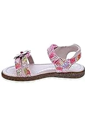 Garvalin 182632, Sandalias con Punta Abierta Niña, Rosa (Cheiw/Flores/Serraje/Estampado), 30 EU