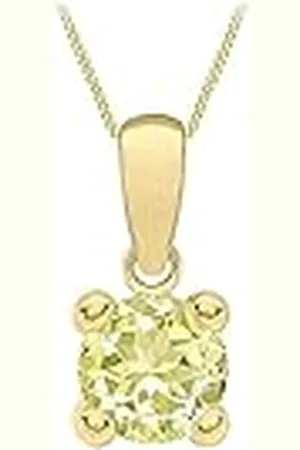 Amazon Collar con Colgante de Piedra Natal de Agosto en Oro de 9 Quilates (previamente Amazon Collection)
