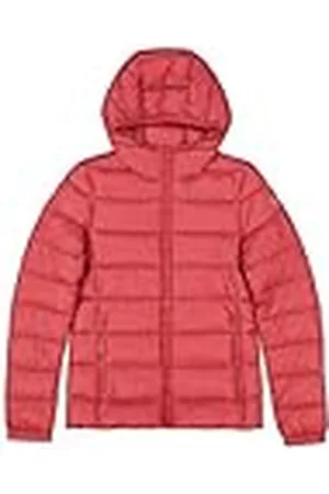 Champion Legacy Outdoor W (117568) -WR Light Nylon Cirè 35gr C-Logo Hooded Chaqueta Acolchada, , XL para Mujer