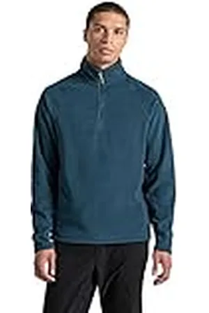 Craghoppers Corey Vi - Chaqueta de Forro Polar con Media Cremallera para Hombre, Color Azul Oscuro Egeo, Talla 4XL