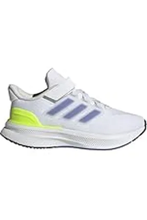 adidas ULTRARUN 5 Shoes Kids, Zapatillas para Correr, Cloud White/Cobalt Blue/Lucid Lemon, 30 EU