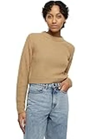 Urban classics Ladies Short Waffle Sweater Sudadera, , M para Mujer
