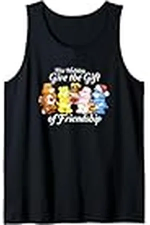 Care Bears Los osos cariñosos dan el regalo de la amistad dibujos animados de Navidad Camiseta sin Mangas