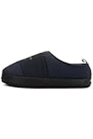 Calvin Klein Zapatillas para estar en casa Hombre Home Slipper Mono cálidas, Azul (Navy/Black), 45 EU