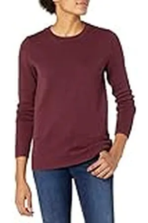 Amazon Jersey en Algodón de Cuello Redondo (Disponible en Tallas Grandes) Mujer, , L