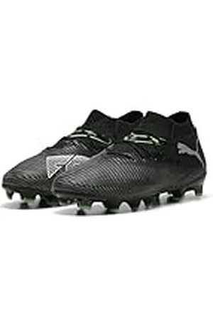 PUMA Future 8 Pro FG/AG JR, Zapatillas de fútbol, Black Silver-Fluo Green, 38 EU