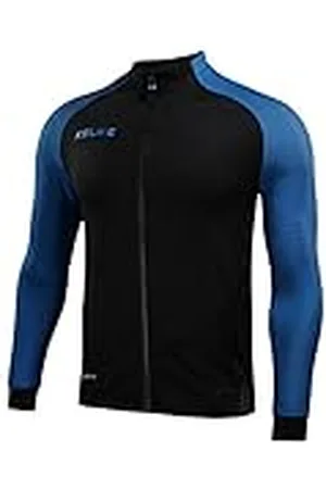 kelme Training Jacket Chaqueta Entrenamiento para Hombre, Black/Neon Blue, XL