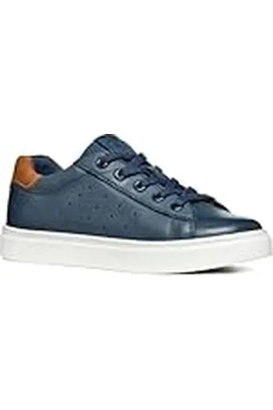 Geox J Nashik Boy A, Zapatillas, Marrón Marino, 35 EU