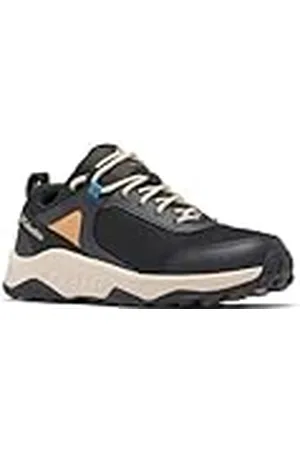 Columbia Trailstorm Ascend Waterproof, Zapatos Impermeables de Trekking y Senderismo de Tiro bajo, Black/Canyon Sun, 42.5 EU