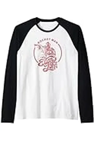 Elton John Rocketman Cantante de Circle Point Music Camiseta Manga Raglan