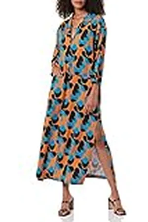 TEREA Vestido largo Annalise para mujer, cuello esmoquin, , XXL