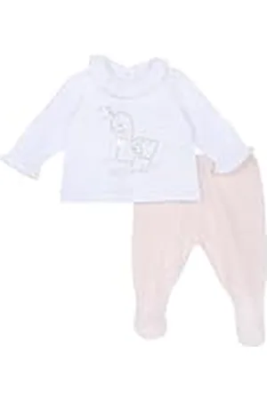 chicco Conjunto Bebé con Camiseta y Pantaloncitos/Cubrepañales y Polaina, con Cierre en la Espalda con Botones, Ajuste Cómodo, de Algodón, Lavable en Lavadora, 0-24 Meses, Diseñado en Italia