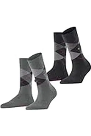 Burlington Everyday Argyle W So algodón estampados 2 pares, Calcetines Mujer, , 36-41
