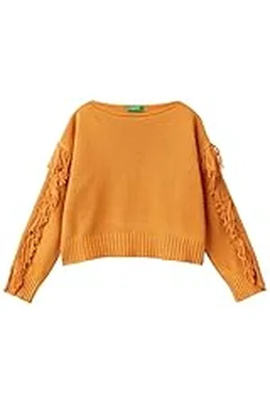 Benetton Camiseta G/C M/L 104fc106g Suéter, , 130 cm Niñas y niñas