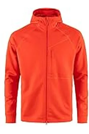 Fjällräven FJALLRAVEN 12600228-214 Abisko Grid Fleece Hoodie M Sweatshirt Hombre Flame Orange Tamaño XXL