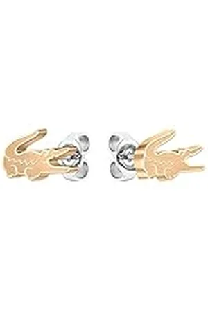 Lacoste Pendientes de botón para Mujer Colección CROCODILE disponibles en Color Plata, Oro Amarillo o Oro Rosa