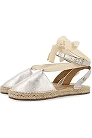 Gioseppo Sandalias tipo espadrille de color plata para niña stravaj