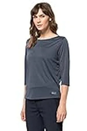 Jack Wolfskin Pack & Go Camiseta, Mujer, Ombre Blue, XL