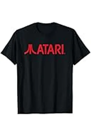Atari Games Red Retro Vintage Gaming Fun Arcade Look Camiseta