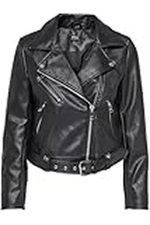 ONLY ONLVERA Faux Leather Biker CC OTW Chaqueta, Negro, M para Mujer