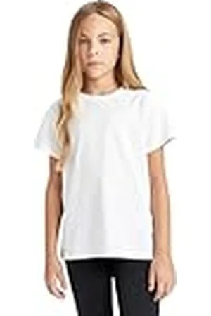 DeFacto Kurzarm T-Shirt Top für Mädchen Bluse Trikot – Bequemes Stylisches Oberteil Reizeit und Sport Camiseta, , 13-14 años para Niñas